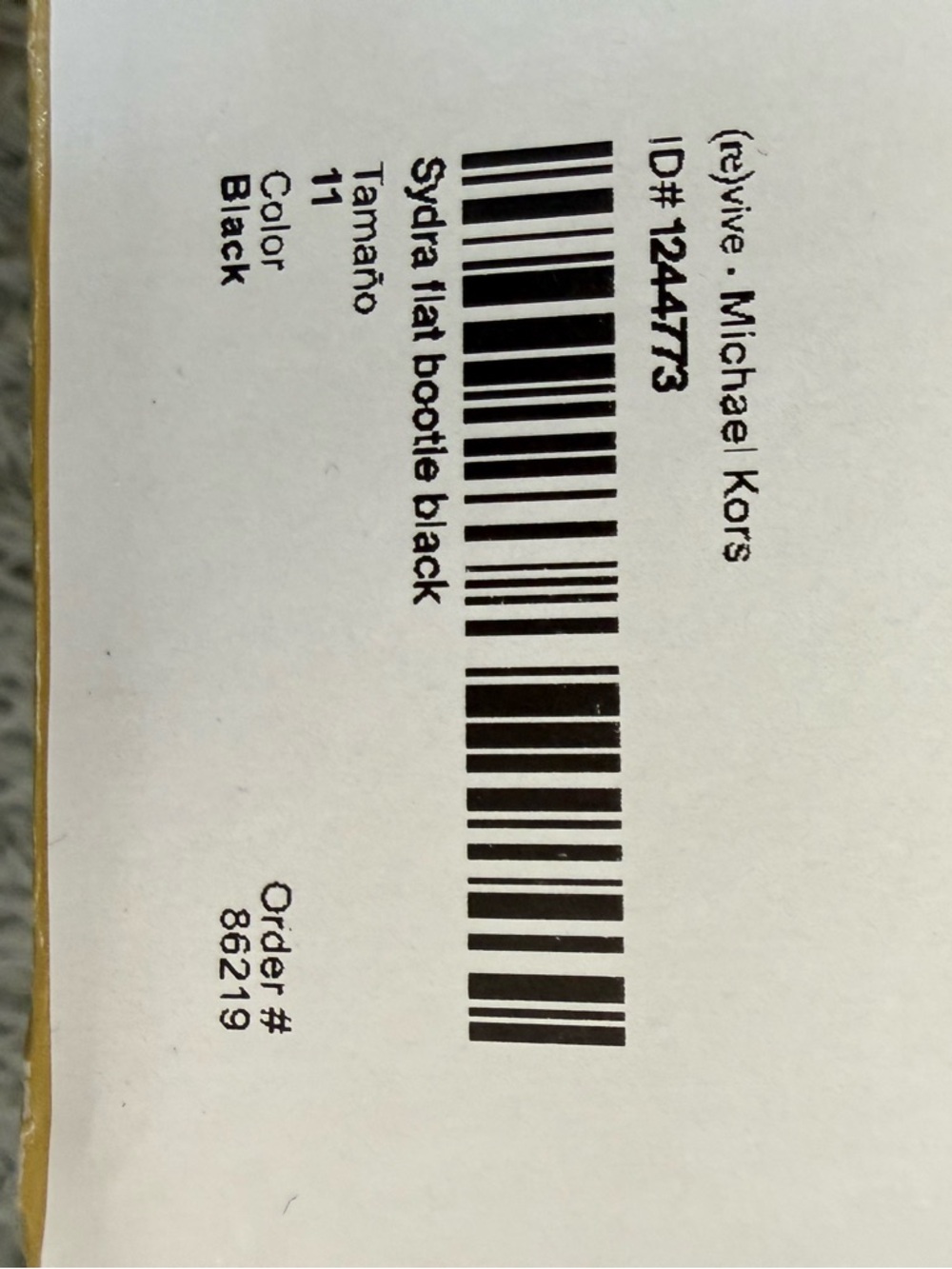 Michael Kors Black Chunky Lug Mid-Calf Rain Boots - Picture 6 of 6